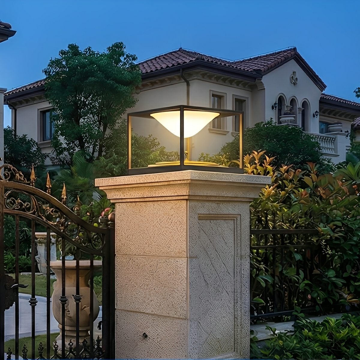 Waterproof Square Dripping LED Outdoor Post Lights - Flare Shack