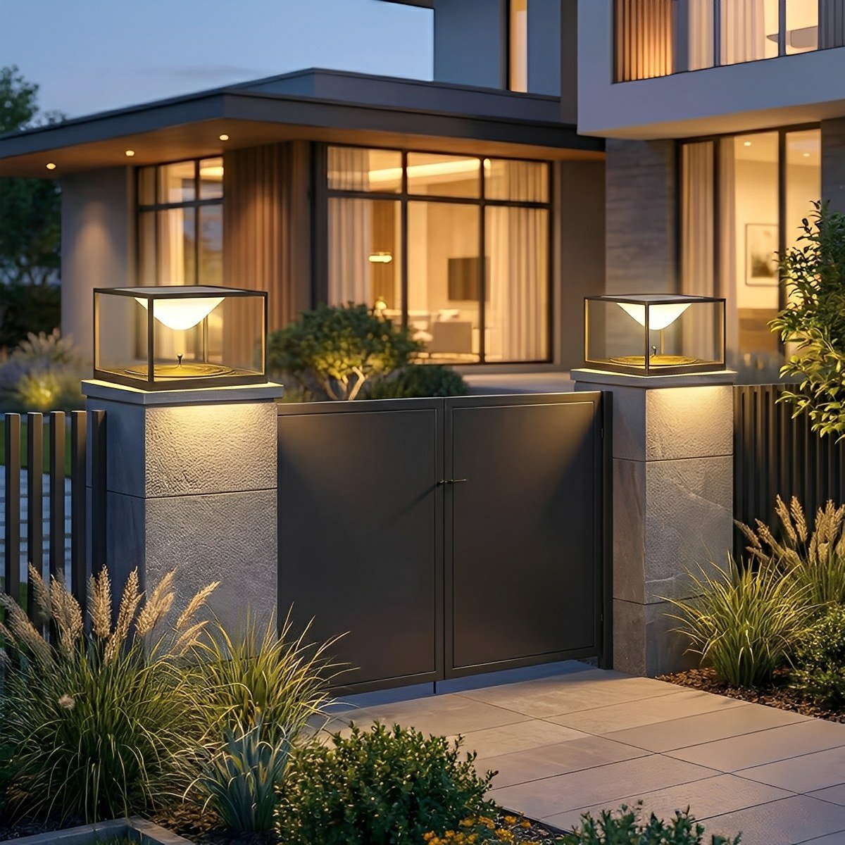 Waterproof Square Dripping LED Outdoor Post Lights - Flare Shack