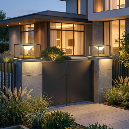 Waterproof Square Dripping LED Outdoor Post Lights - Flare Shack