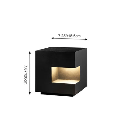 Waterproof Cube LED Outdoor Post Lights