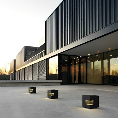 Waterproof Cube LED Outdoor Post Lights