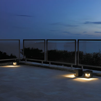 Waterproof Cube LED Outdoor Post Lights