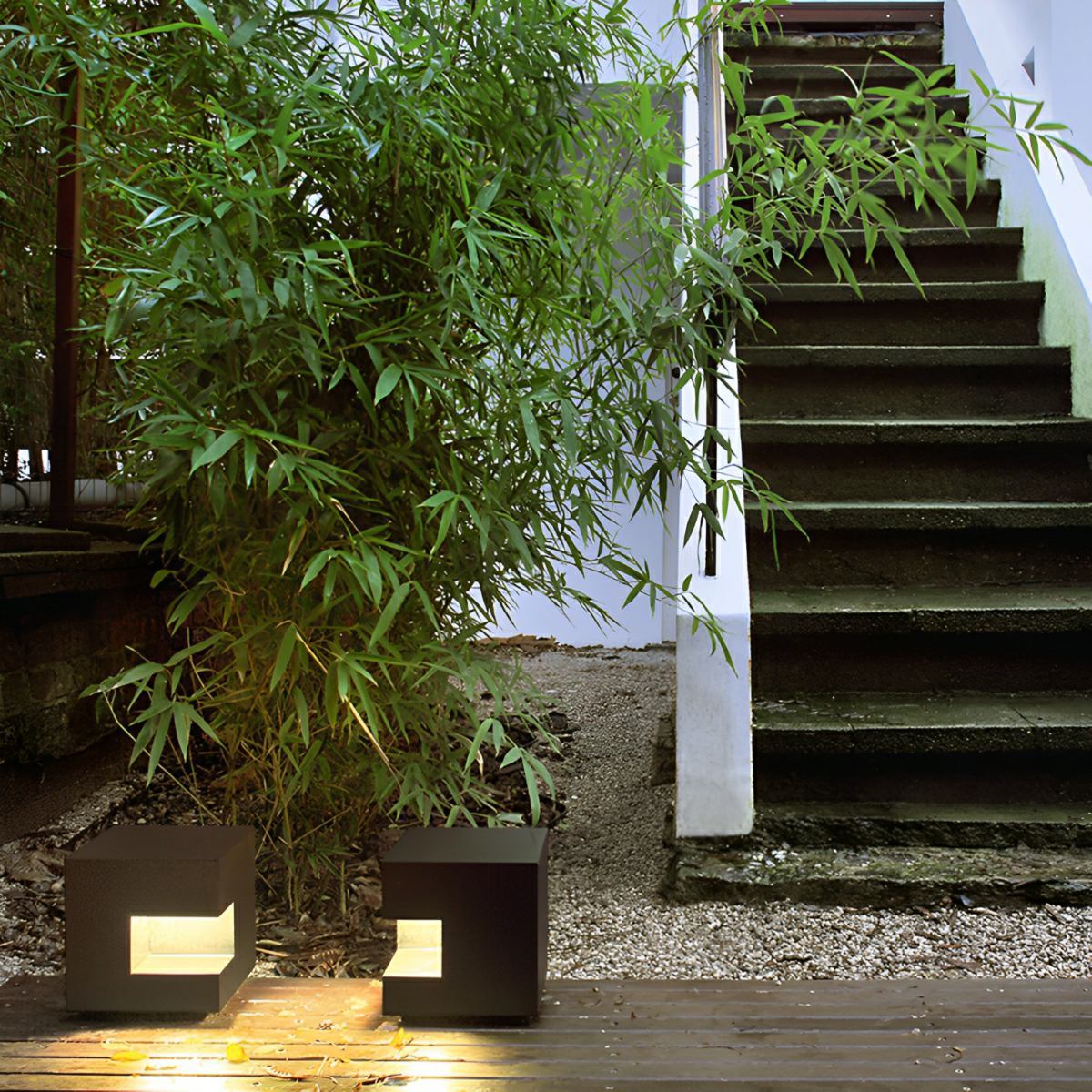 Waterproof Cube LED Outdoor Post Lights