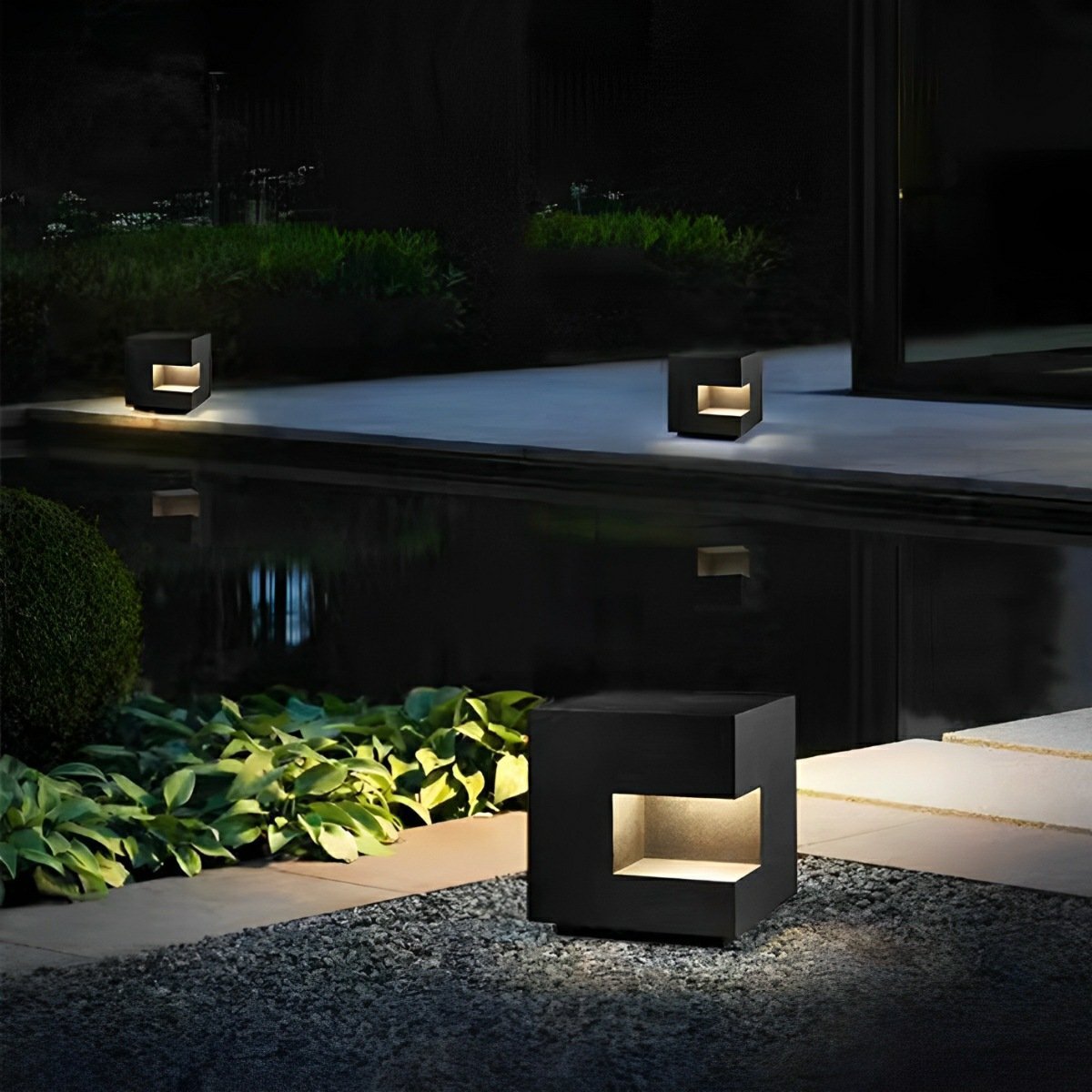 Waterproof Square LED Outdoor Post Lights - Flare Shack