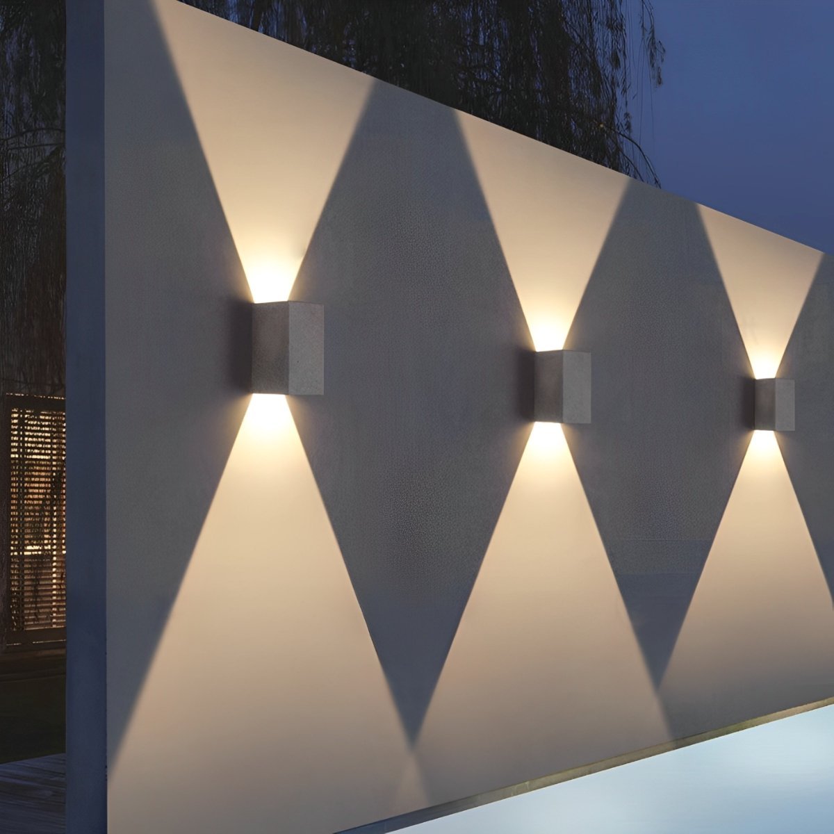 Waterproof Square Up and Down LED Outdoor Wall Sconces - Flare Shack
