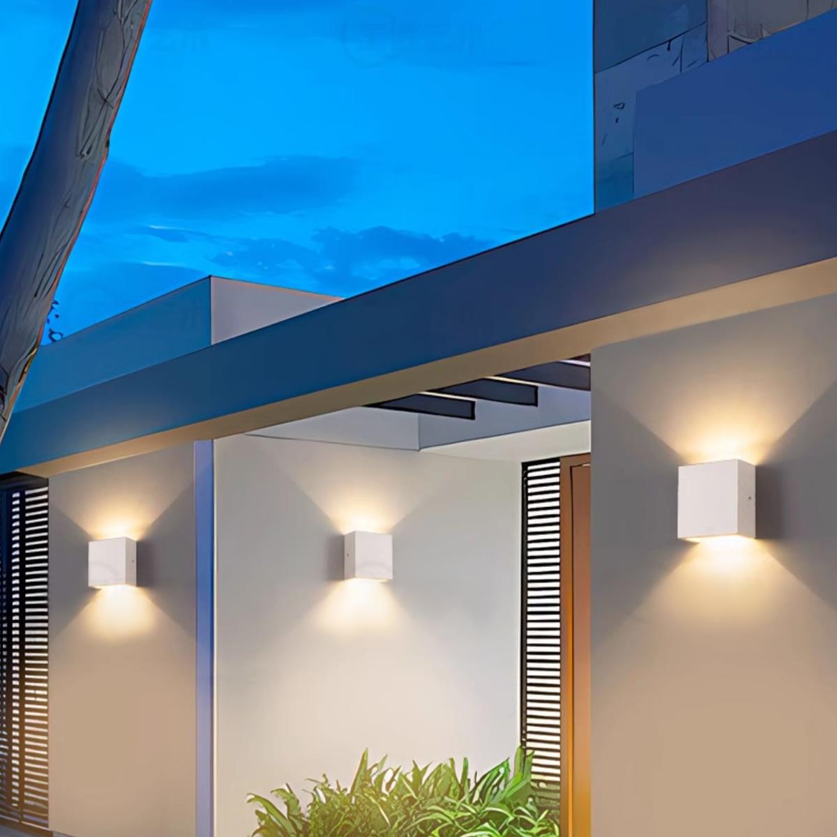 Waterproof Square Up and Down LED Outdoor Wall Sconces - Flare Shack