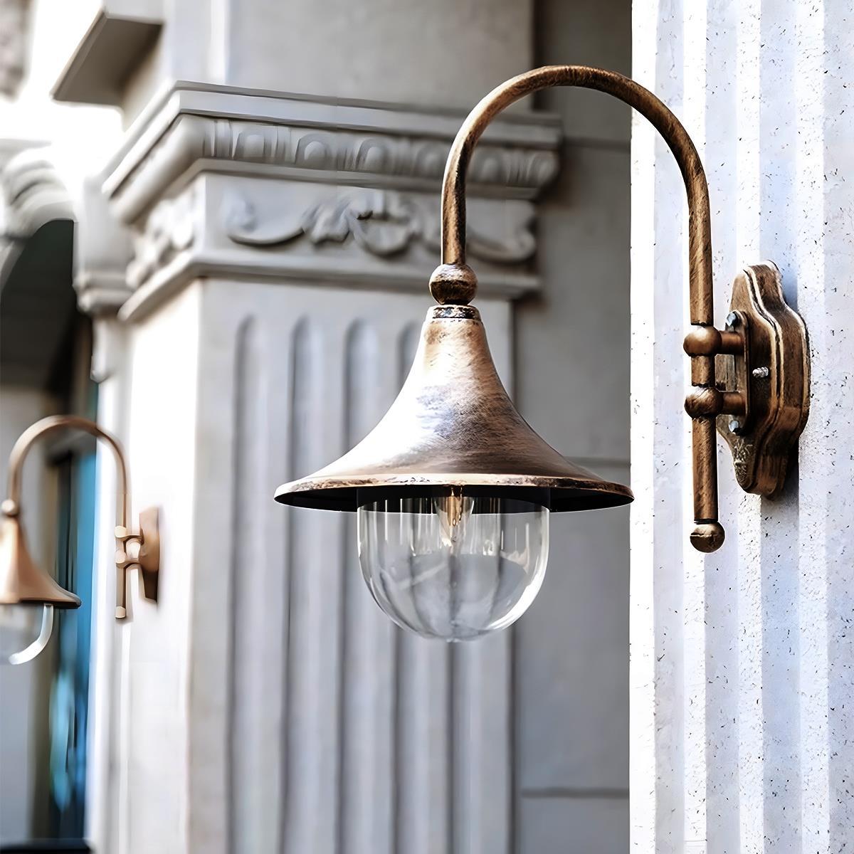 Waterproof Vintage Horn Shape Outdoor LED Wall Lights - Flare Shack