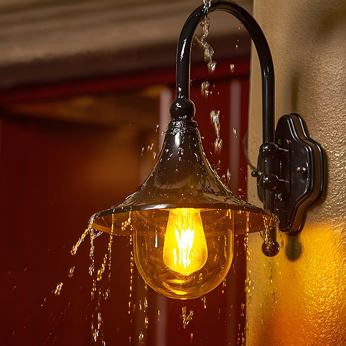 Waterproof Vintage Horn Shape Outdoor LED Wall Lights