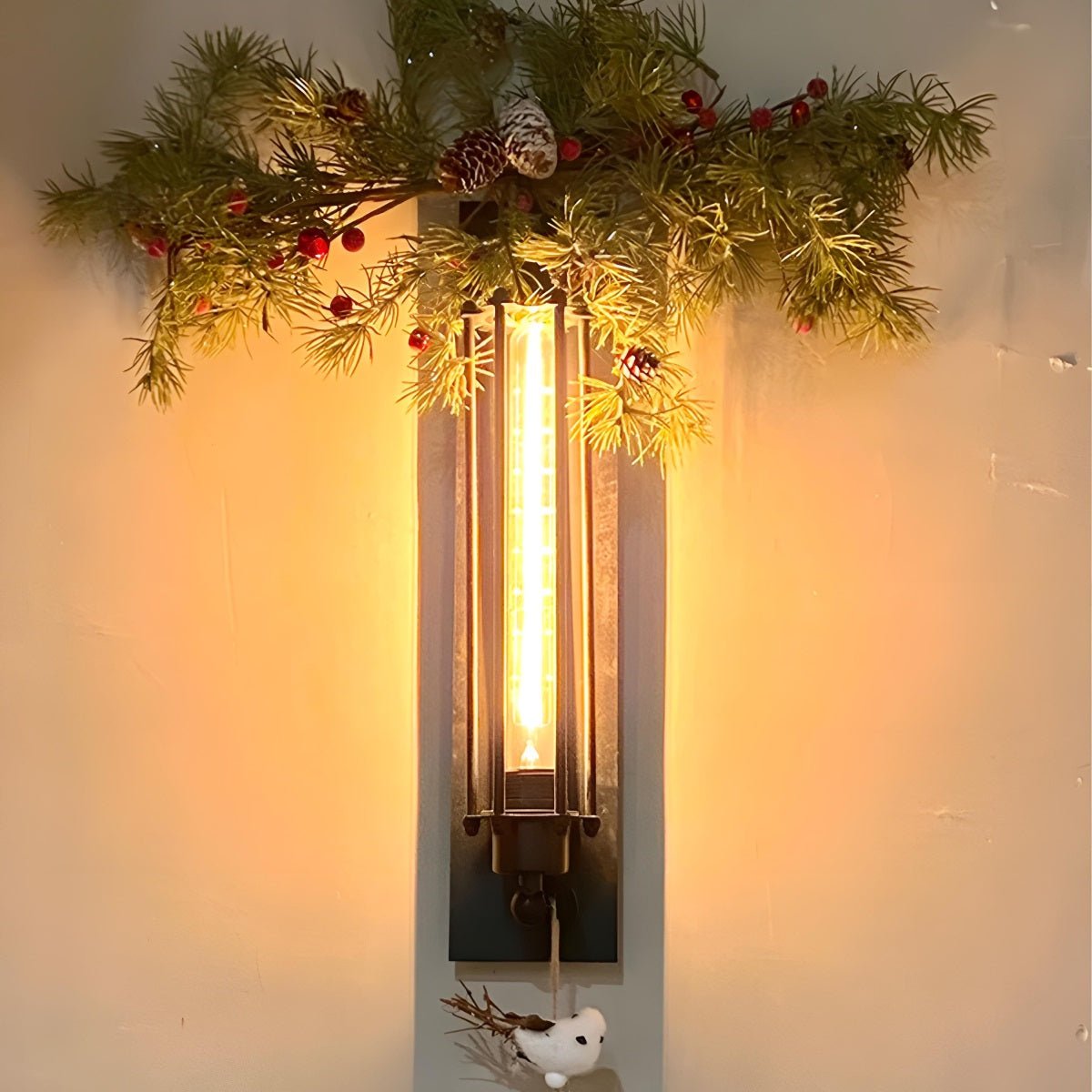Vintage Industrial Iron Art LED Wall Sconces