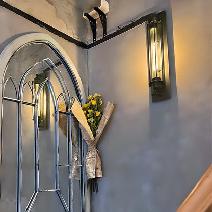 Vintage Industrial Iron Art LED Wall Sconces