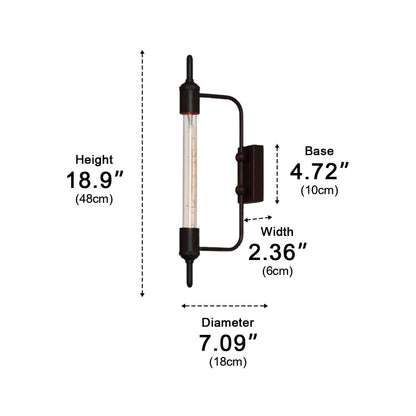 Vintage Industrial Iron LED Wall Sconces