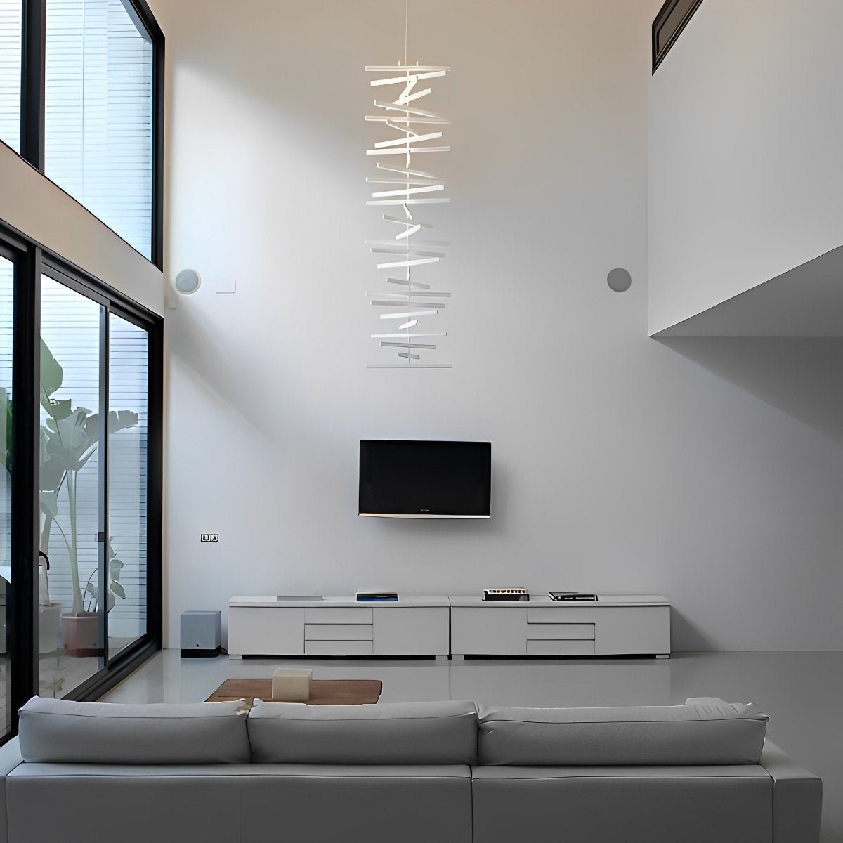 Waves Fishbone Fish Skeleton Strip Stepless Dimming LED Nordic Chandelier Pendant Light - Flare Shack