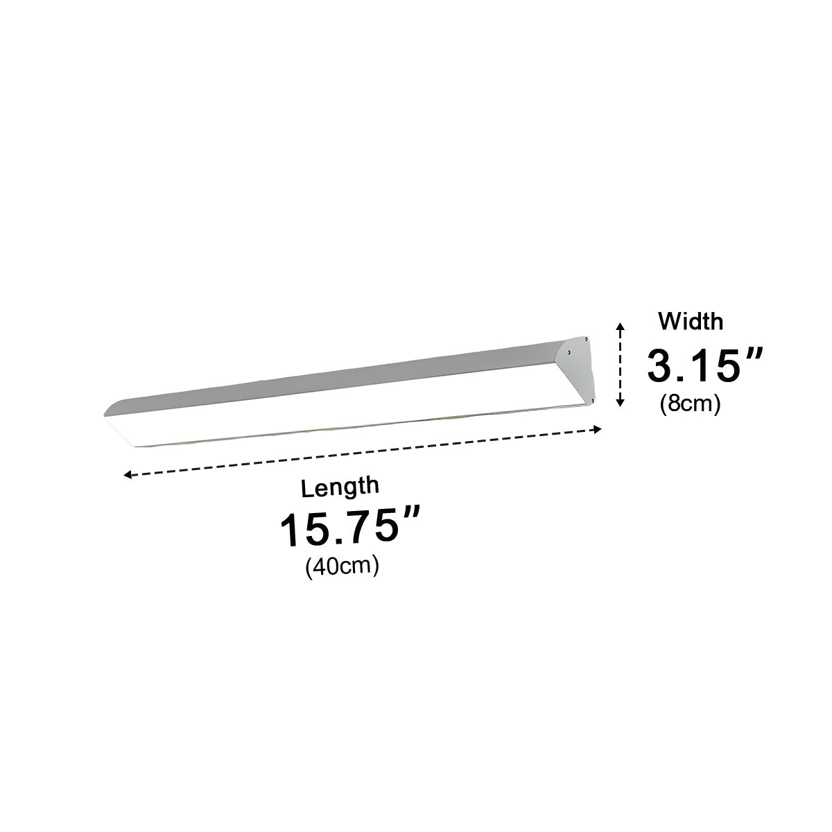 White Waterproof Outdoor LED Strip Lights Porch Light Exterior Wall Lights