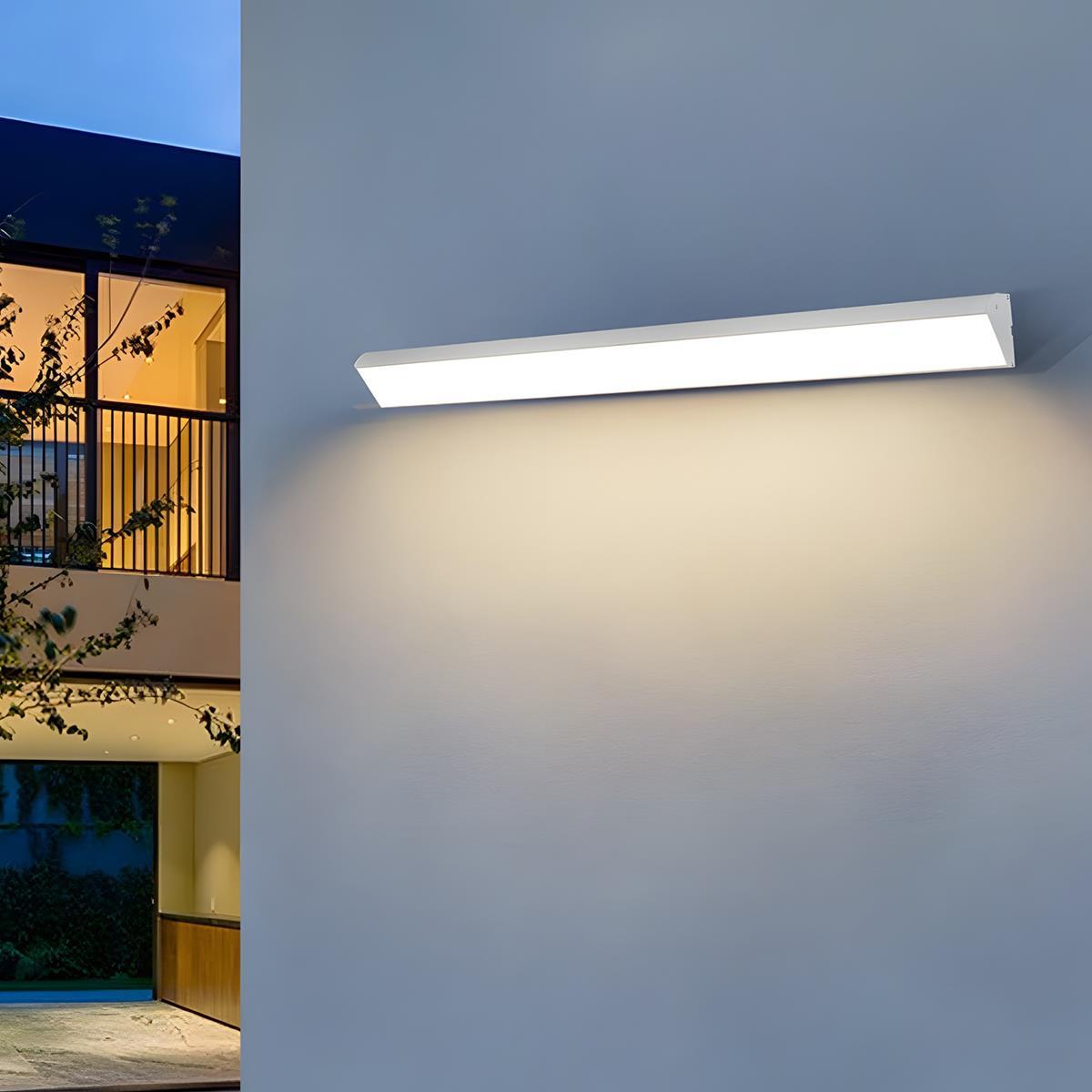 White Waterproof Outdoor LED Strip Lights Porch Light Exterior Wall Lights - Flare Shack