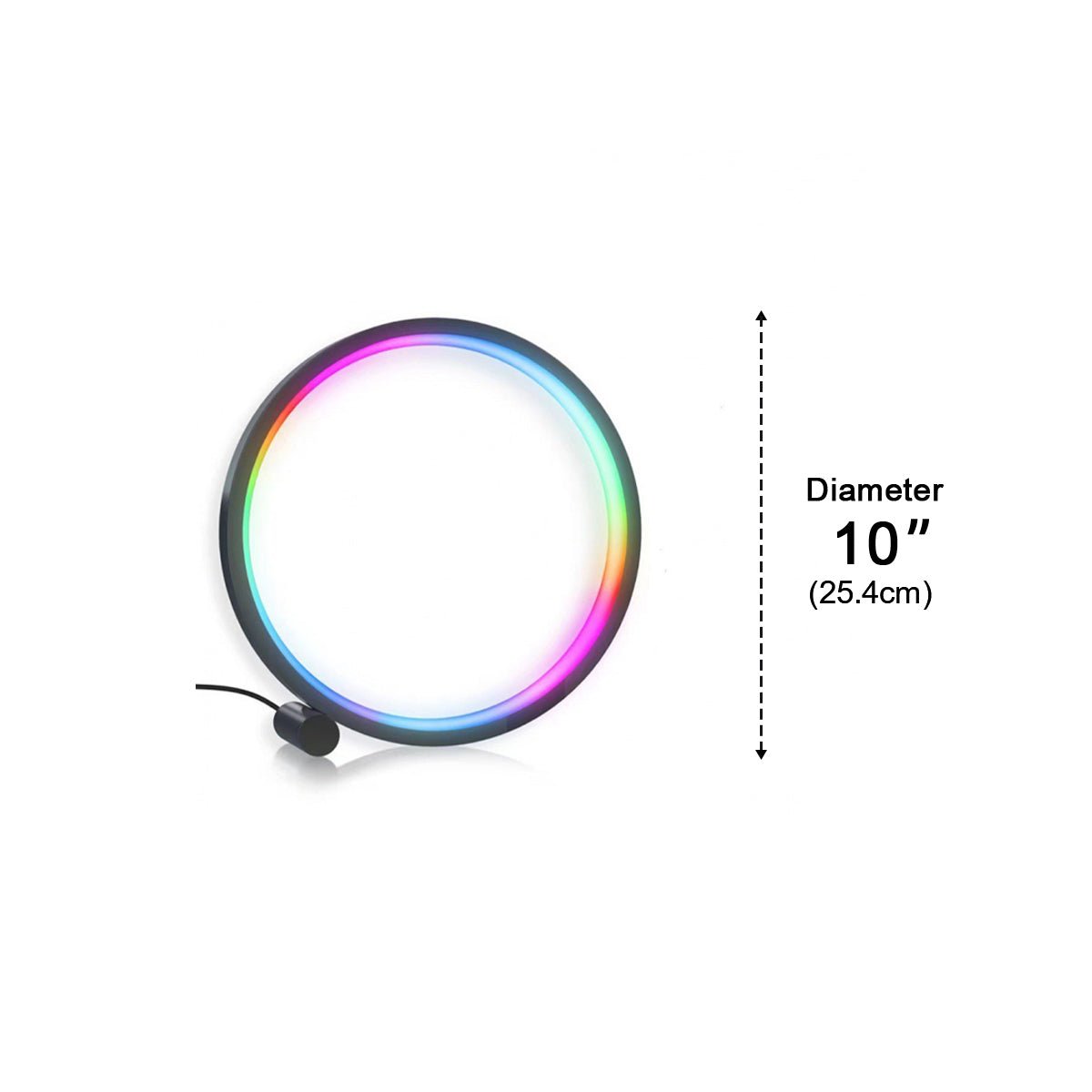 WIFI RGB Dimming Ring - Round Dynamic Ambient Night Lights Table Lamp