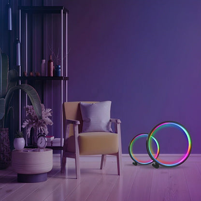 WIFI RGB Dimming Ring - Round Dynamic Ambient Night Lights Table Lamp