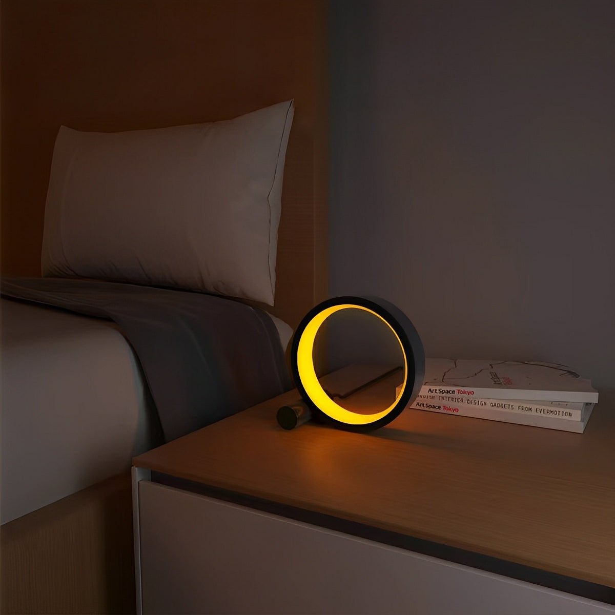 WIFI RGB Dimming Ring - Round Dynamic Ambient Night Lights Table Lamp - Flare Shack