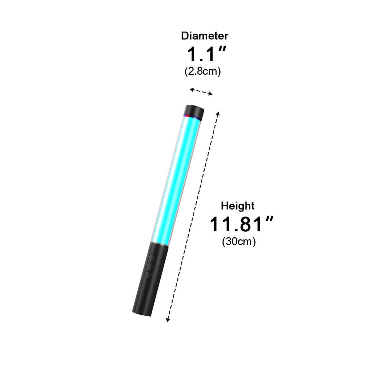 Wireless 360° LED Tube Handheld Light Stick Atmosphere Light