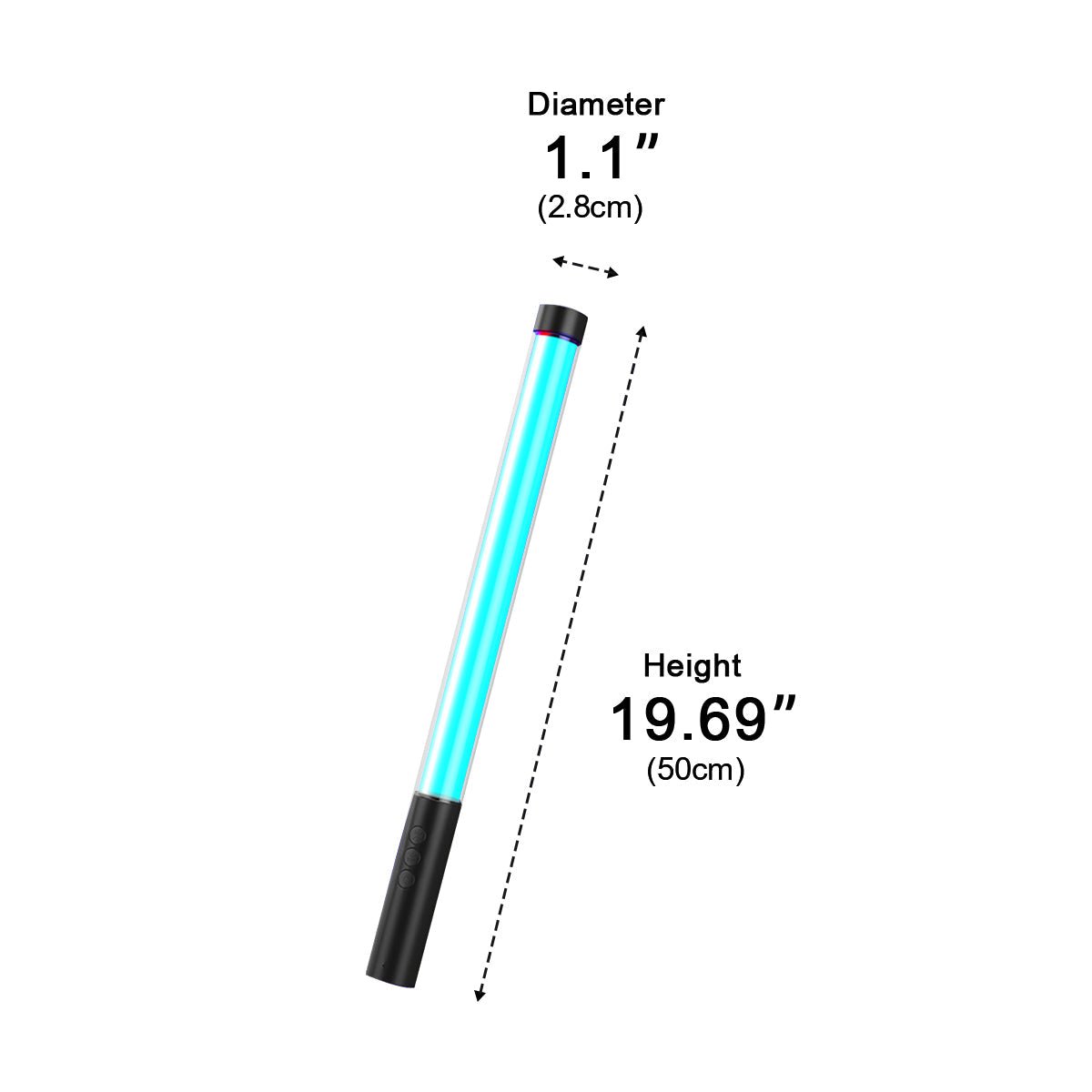 Wireless 360° LED Tube Handheld Light Stick Atmosphere Light