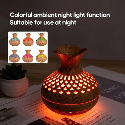 Wood Grain Humidifier 300ml USB Aroma Diffuser for Home Use